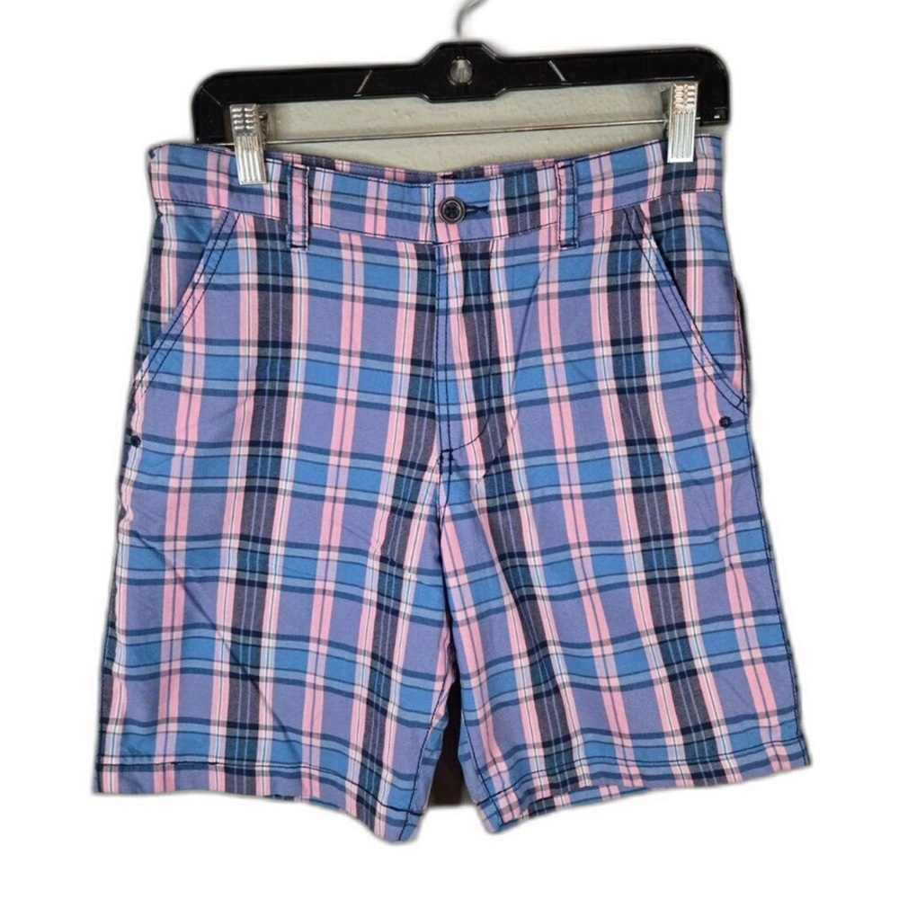 GAP Preppy Blue and Pink Plaid Shorts